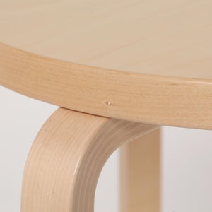 90D Table 円形 48cm ナチュラル ラッカー 0063