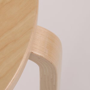 90D Table 円形 48cm ナチュラル ラッカー 0077