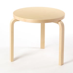 90D Table 円形 48cm ナチュラル ラッカー 0072