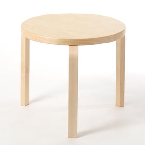 90D Table 円形 48cm ナチュラル ラッカー 0057