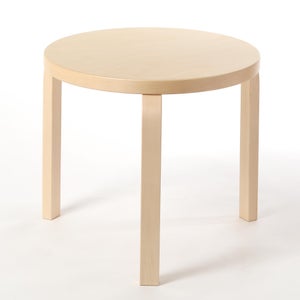 90D Table 円形 48cm ナチュラル ラッカー 0058