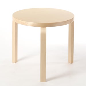 90D Table 円形 48cm ナチュラル ラッカー 0059