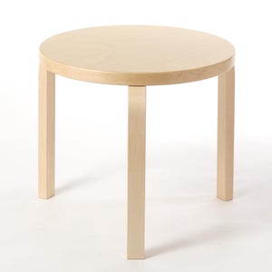 90D Table 円形 48cm ナチュラル ラッカー 0061