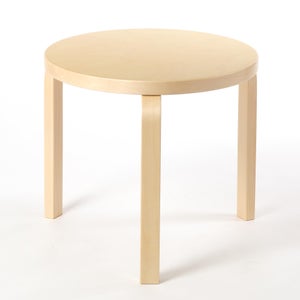 90D Table 円形 48cm ナチュラル ラッカー 0072