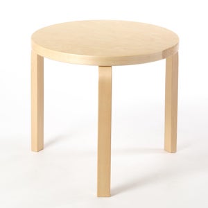90D Table 円形 48cm ナチュラル ラッカー 0073