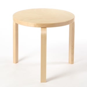90D Table 円形 48cm ナチュラル ラッカー 0075