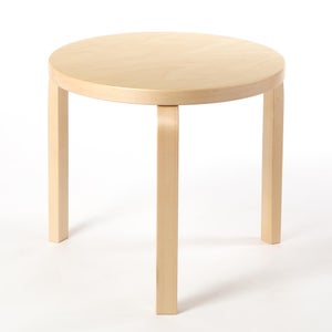 90D Table 円形 48cm ナチュラル ラッカー 0077