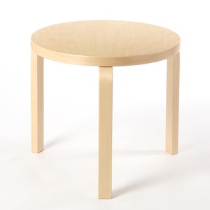 90D Table 円形 48cm ナチュラル ラッカー 0078