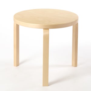 90D Table 円形 48cm ナチュラル ラッカー 0079