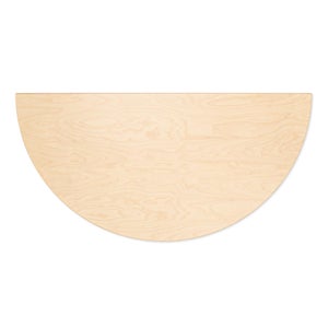 95 Table 半円形 120cm ナチュラル ラッカー 0128