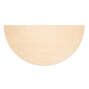 95 Table 半円形 120cm ナチュラル ラッカー 0129