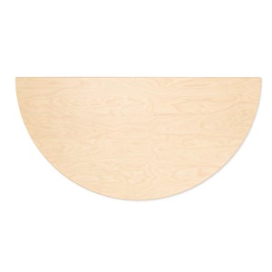 95 Table 半円形 120cm ナチュラル ラッカー 0131