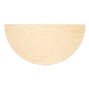 95 Table 半円形 120cm ナチュラル ラッカー 0141