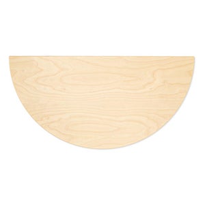 95 Table 半円形 120cm ナチュラル ラッカー 0144