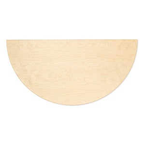 95 Table 半円形 120cm ナチュラル ラッカー 0145