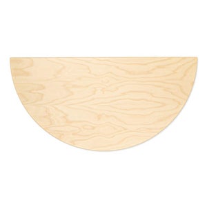 95 Table 半円形 120cm ナチュラル ラッカー 0149