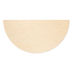 95 Table 半円形 120cm ナチュラル ラッカー 0150