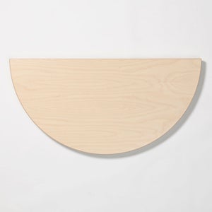 95 Table 半円形 120cm ナチュラル ラッカー 0161