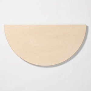 95 Table 半円形 120cm ナチュラル ラッカー 0172