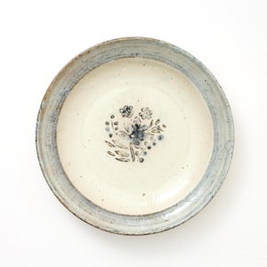 伊賀石本 花絵皿 七寸半 野の束 0500