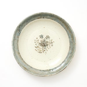 伊賀石本 花絵皿 七寸半 野の束 0524