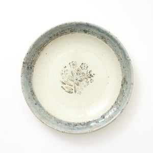 伊賀石本 花絵皿 七寸半 野の束 0533