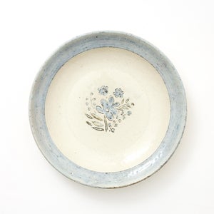 伊賀石本 花絵皿 七寸半 野の束 0544