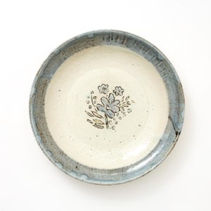 伊賀石本 花絵皿 七寸半 野の束 0556
