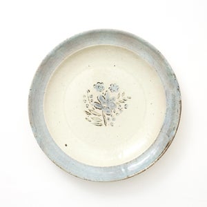 伊賀石本 花絵皿 七寸半 野の束 0558