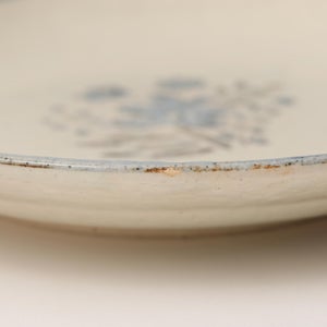 伊賀石本 花絵皿 七寸半 野の束 0544