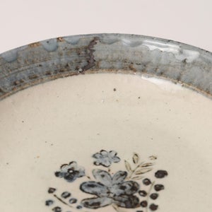 伊賀石本 花絵皿 七寸半 野の束 0494