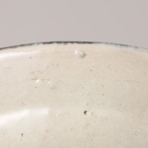 伊賀石本 花絵皿 七寸半 菜の束 0453