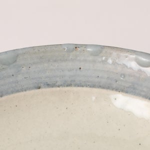 伊賀石本 花絵皿 七寸半 菜の束 0454