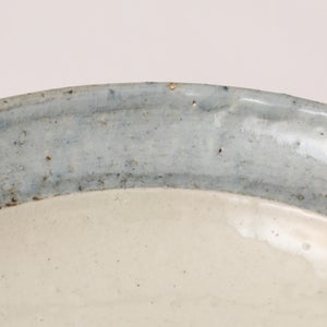 伊賀石本 花絵皿 七寸半 菜の束 0458