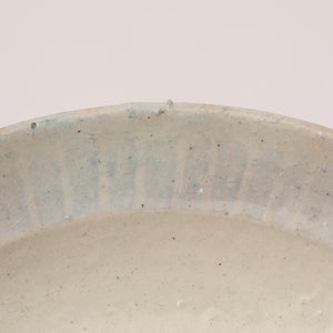 伊賀石本 花絵皿 七寸半 菜の束 0463