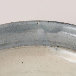 伊賀石本 花絵皿 七寸半 菜の束 0468