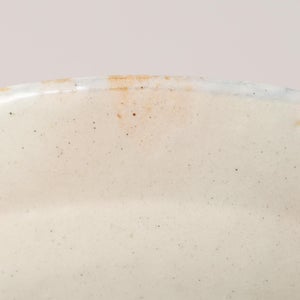 伊賀石本 花絵皿 七寸半 菜の束 0485