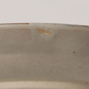 伊賀石本 花絵皿 七寸半 菜の束 0488