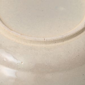 伊賀石本 花絵皿 七寸半 菜の束 0496