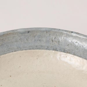 伊賀石本 花絵皿 七寸半 菜の束 0506