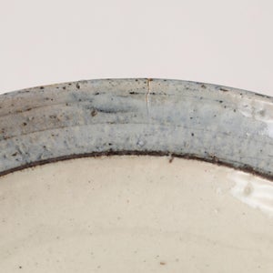 伊賀石本 花絵皿 七寸半 菜の束 0508