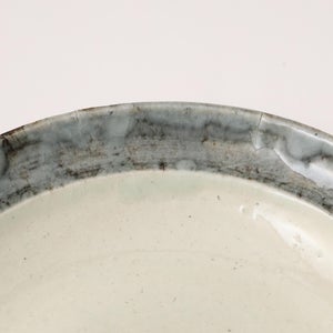 伊賀石本 花絵皿 七寸半 菜の束 0516