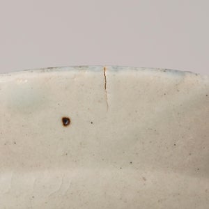 伊賀石本 花絵皿 七寸半 菜の束 0508