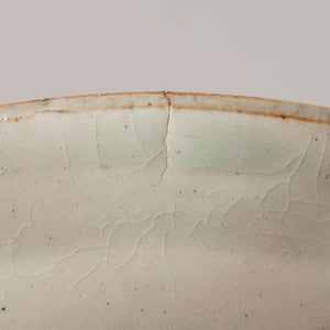 伊賀石本 花絵皿 七寸半 菜の束 0513