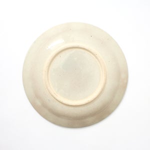 伊賀石本 花絵皿 七寸半 菜の束 0403