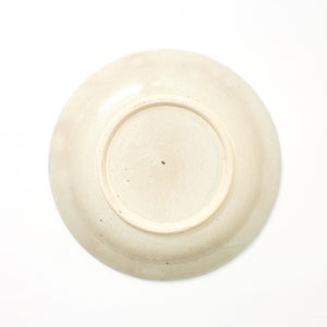 伊賀石本 花絵皿 七寸半 菜の束 0446