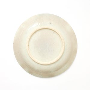 伊賀石本 花絵皿 七寸半 菜の束 0448