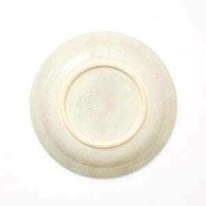 伊賀石本 花絵皿 七寸半 菜の束 0452