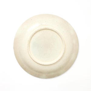 伊賀石本 花絵皿 七寸半 菜の束 0453