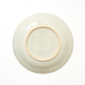 伊賀石本 花絵皿 七寸半 菜の束 0456